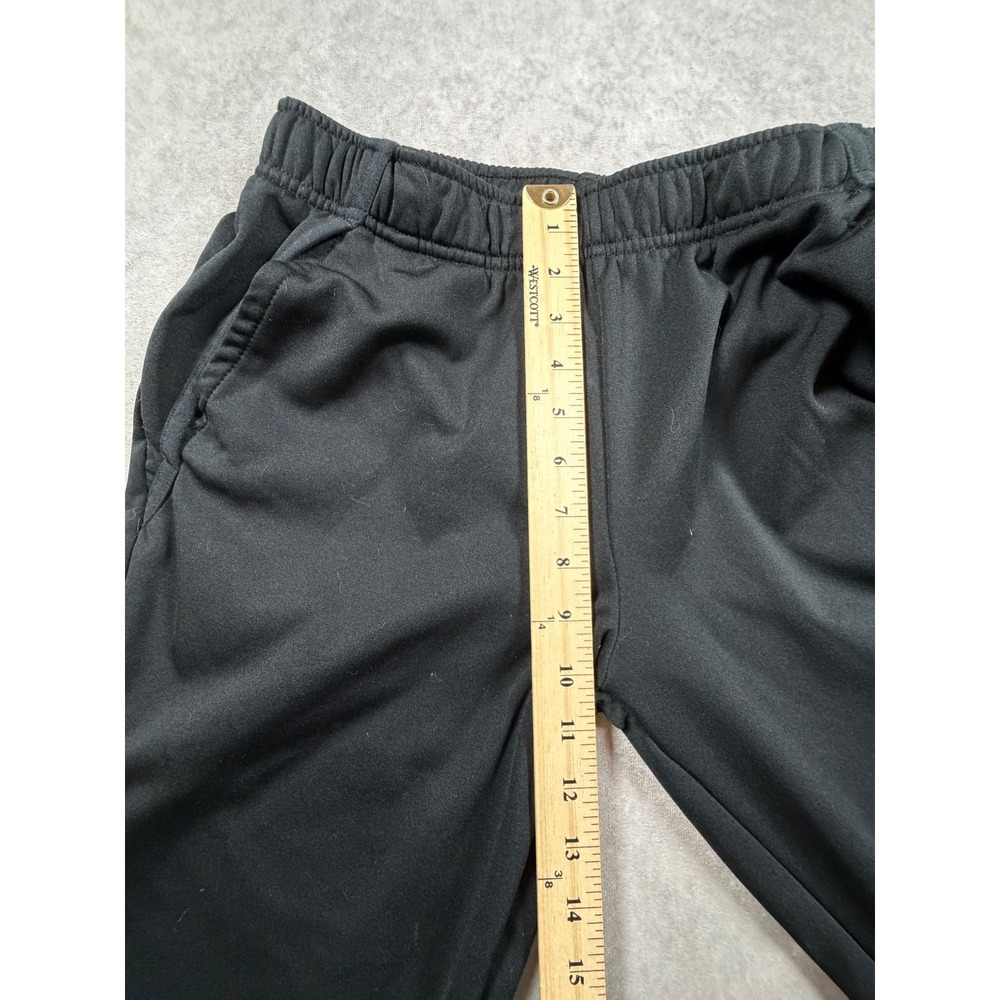 Nike Mens Medium Sweatpants Black Dri Fit Brushed Fleece Open Hem Pants - Picture 7 of 9